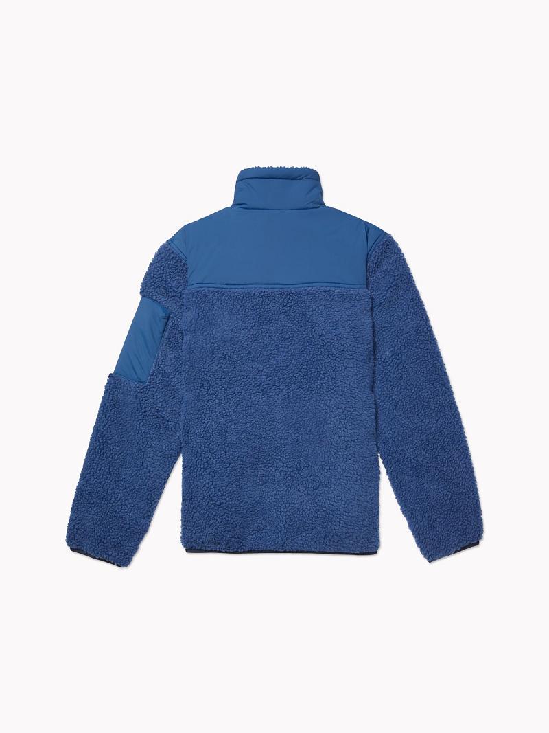 Férfi Tommy Hilfiger Essential reversible sherpa Kabát Kék Piros | HU 1187CTV